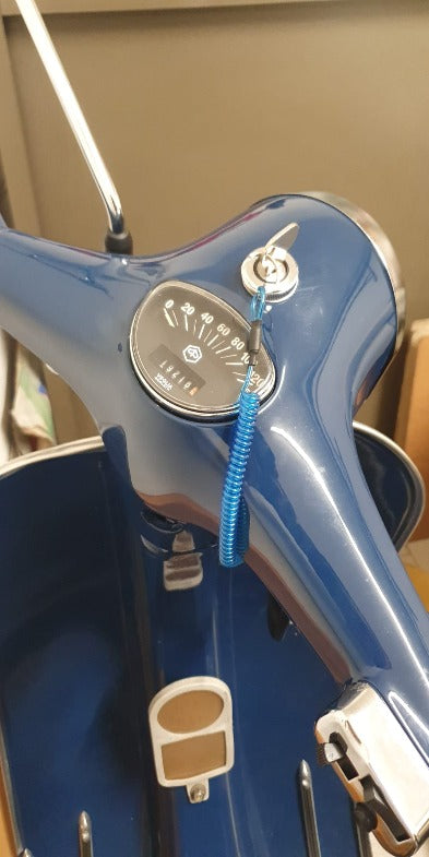 PORTACHIAVE A MOLLA SPIRALE VINTAGE PER VESPA